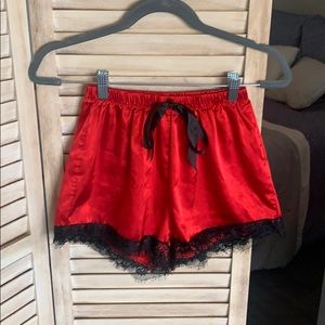 Red PJ shorts